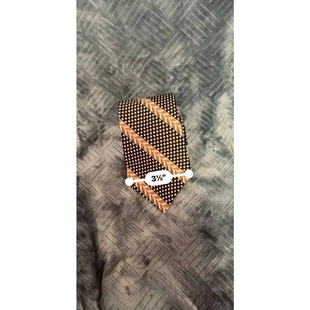 Colours by Alexander Julian Silk Tie Black Gold Red